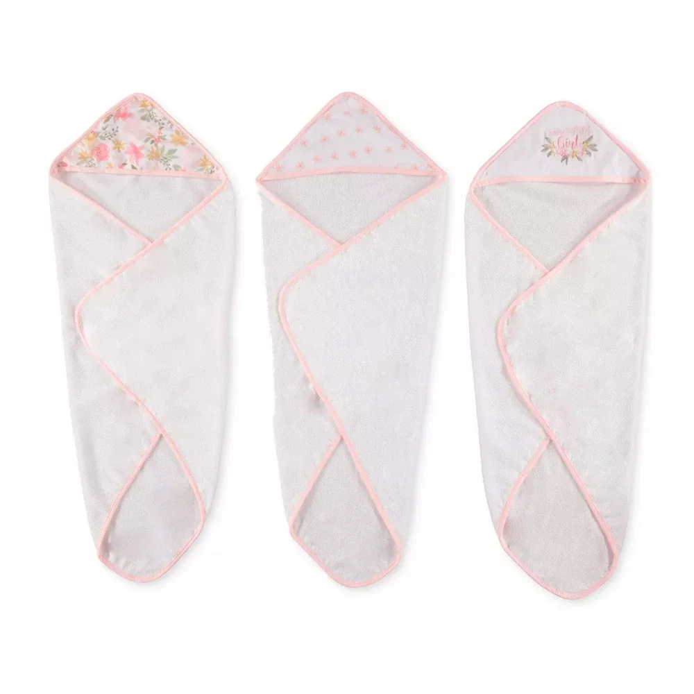 Chickpea 6 Piece Hooded Bath Towels and Washcloths Girls NWT